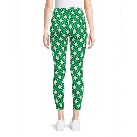 NOBO Green St. Patricks Day Leggings Clover Shamrock Diamond - Picture 12 of 12